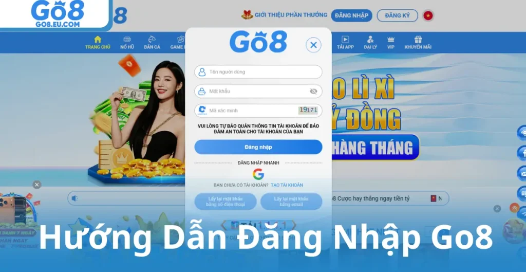 Hướng Dẫn Đăng Nhập Go8